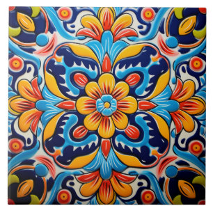 Mexican style themed pattern tile