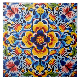 Mexican style themed pattern tile