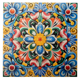 Mexican style themed pattern tile