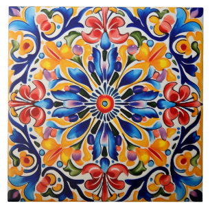 Mexican style themed pattern tile