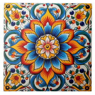 Mexican style themed pattern tile