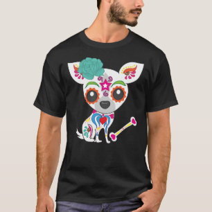 Mexican Sugar Skull Chihuahua T-Shirt
