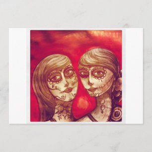 mexican sugar skull day of the dead fiestas party invitation