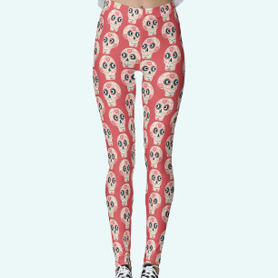 Mexican Sugar Skull Day of the Dead Leggings