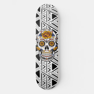 Mexican Sugar Skull Skateboard