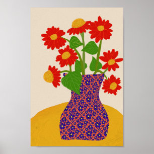 Mexican Sunflower Poster
