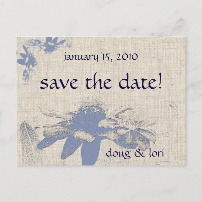 Mexican Sunflowers Save the Date! Postcard (Front)