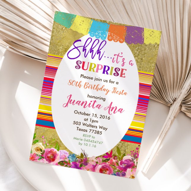 Mexican Surprise Birthday Party Invitation (Creator Uploaded)