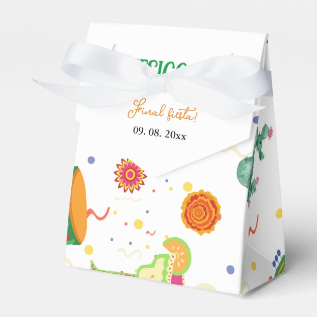 Mexican Taco Bout Love Bridal Shower Party  Favour Box (Front Side)