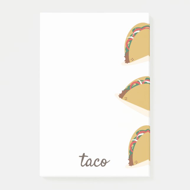 Mexican Taco Restaurant Food Post-it Notes (Front)