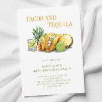 Mexican Tacos and Tequila 40th Birthday Party
