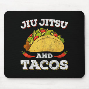 Mexican Tacos Lover Funny Jiu Jitsu BJJ Brazilian Mouse Mat