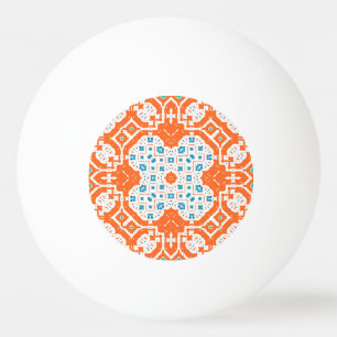 Mexican Talavera: Antique Ceramic Seamless Ping Pong Ball
