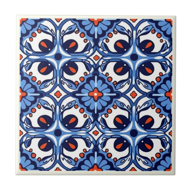 Mexican Talavera Ceramic Tile Collection (Front)