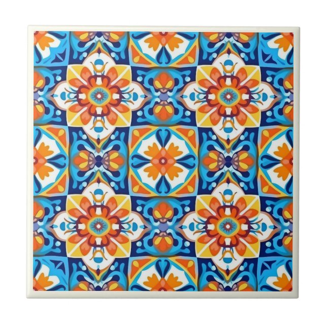 Mexican Talavera Ceramic Tile Collection (Front)
