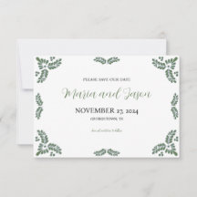 Mexican Talavera Green Floral Minimalist Wedding