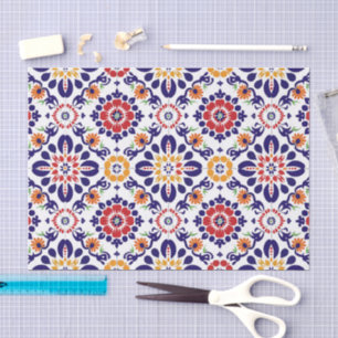Mexican Talavera Pattern Tissue Paper