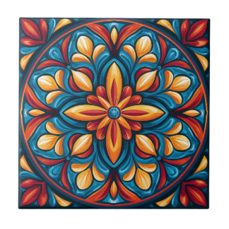 Mexican Talavera Style Ceramic Tile