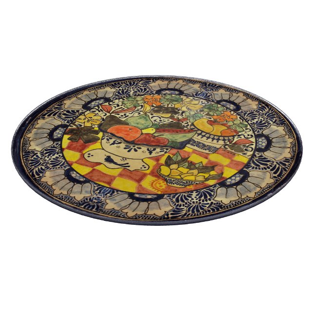 Mexican Talavera Style Cutting Board (Corner)