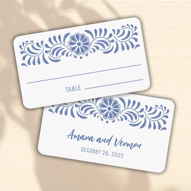 Mexican talavera style place card (Creator Uploaded)