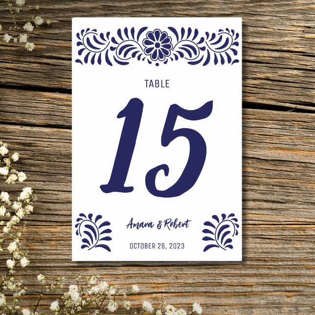 Mexican Talavera  Table Number (Creator Uploaded)