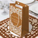Mexican talavera terracotta bridal shower favour small gift bag<br><div class="desc">Mexican talavera terracotta bridal shower monogrammed customised thank you favour gift bag template,  brown and white talavera style bridal shower personalised favour bag papel picado bridal shower printed gift bags mustard talavera bridal shower personalised favour gift bags vintage talavera gift bags Mexican bridal shower favours</div>