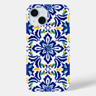Mexican Talavera Terracotta Tile Design No. 10 iPhone 15 Case