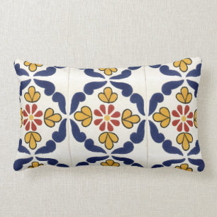 Mexican Talavera Tile double-sided throw pillows