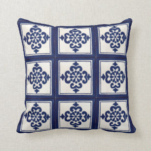 Mexican Talavera Tile double-sided throw pillows