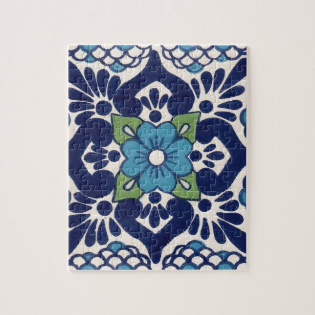 Mexican Talavera Tile Jigsaw Puzzle (Vertical)