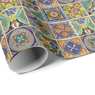 Mexican Talavera Tiles Wrapping Paper