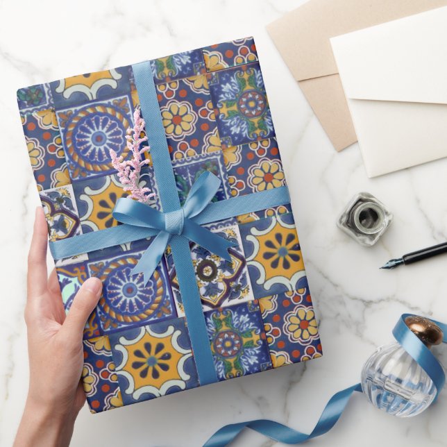 Mexican Talavera Tiles Wrapping Paper (Gifting)