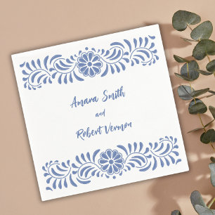 Mexican Talavera wedding Napkin
