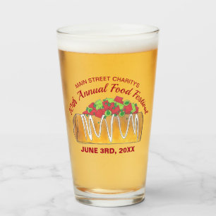 Mexican Tex Mex Food Festival Chimichanga Glass