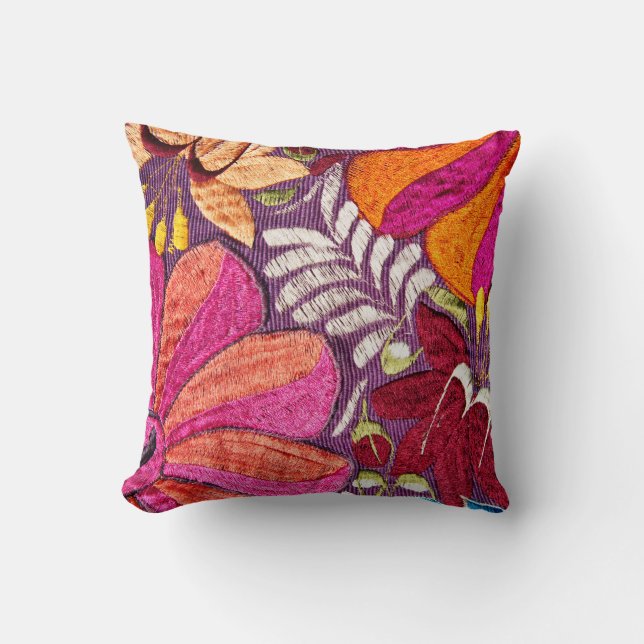 Mexican Textile Pattern Cushion (Front)