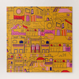Mexican Textile Seamless Pattern Design Jigsaw Puzzle