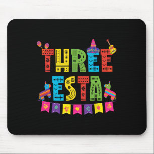 Mexican Theme 3rd Birthday 3 Year Old Kids Three E Mouse Mat