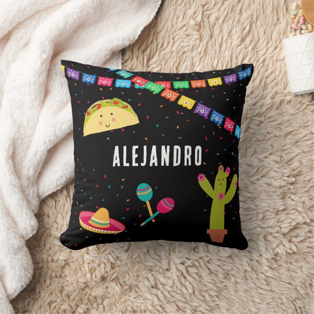 Mexican Theme Cute Colourful Summer Party  Cushion (Blanket)