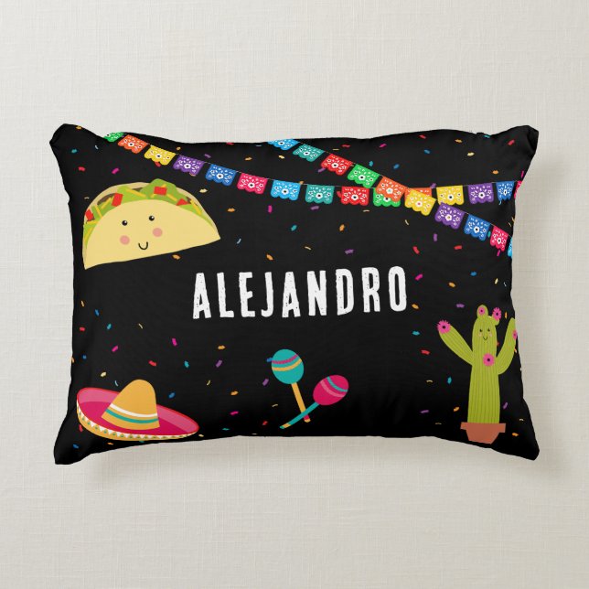 Mexican Theme Cute Colourful Summer Party  Decorative Cushion (Front)