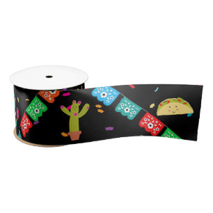 Mexican Theme Cute Colourful Summer Party  Satin Ribbon