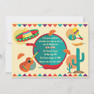 Mexican Theme New Home Invitation