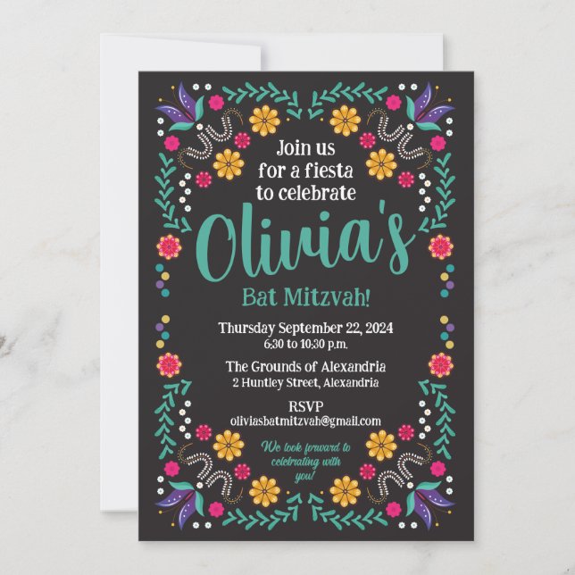 Mexican Theme Party Invitation (Front)