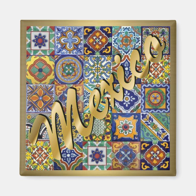 Mexican Tiles Magnet (Front)
