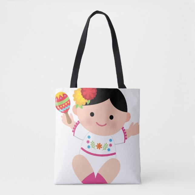 Mexican Tote, Baby Senorita Bag (Front)