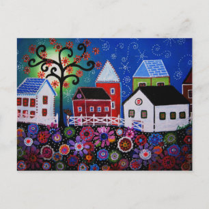 MEXICAN TOWN  POSTCARD