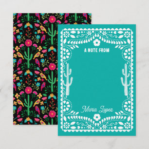 Mexican Traditional Floral Folk Art Bright Colours Card