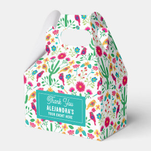 Mexican Traditional Floral Folk Art Bright Colours Favour Box