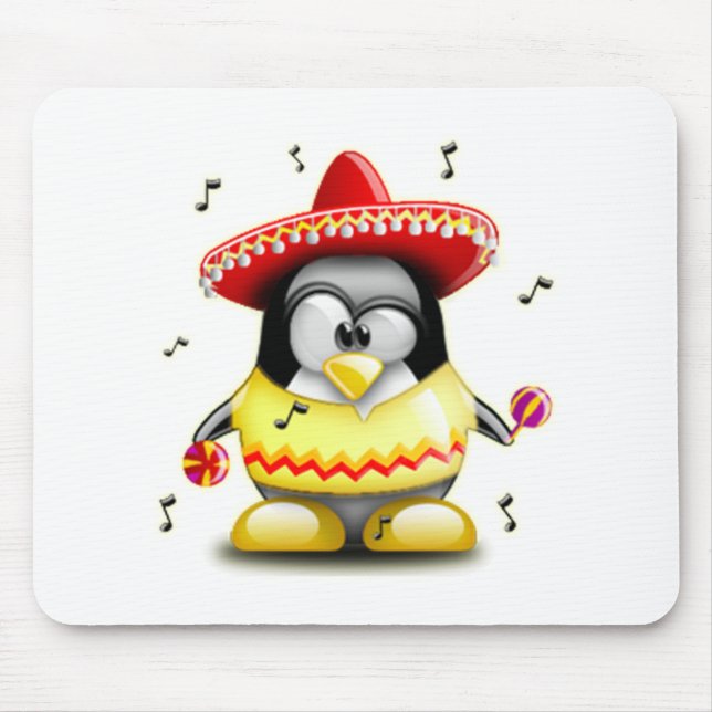 Mexican Tux Mouse Mat (Front)