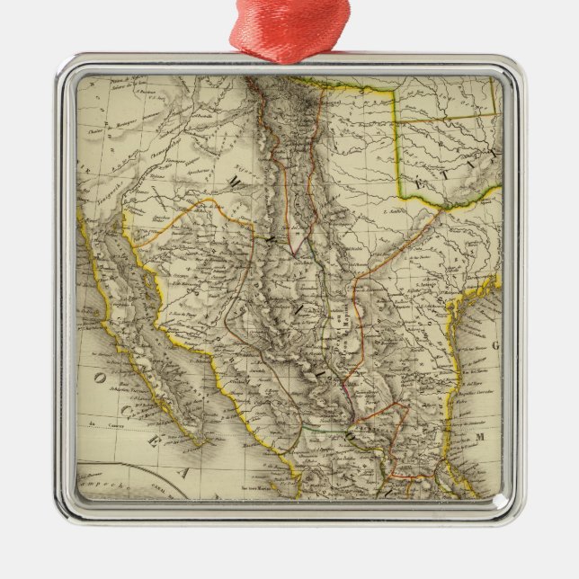 Mexican United States, Central America Metal Tree Decoration (Front)