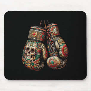 Mexican Vintage Style Boxing Gloves Aztec Mayan Fi Mouse Mat
